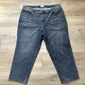 Lane Bryant Jeans Women’s 22 Black Wash Flex Magic Waist Mid-Rise Boyfriend